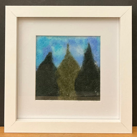 "Evergreens" Hand Felted Painting