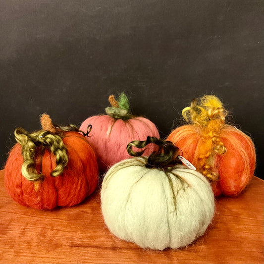 Assorted Medium Sized Felted Pumpkin
