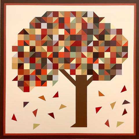 Barn Quilt Falling Leaves 3’ x 3’