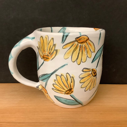 Mug with Yellow Daisies