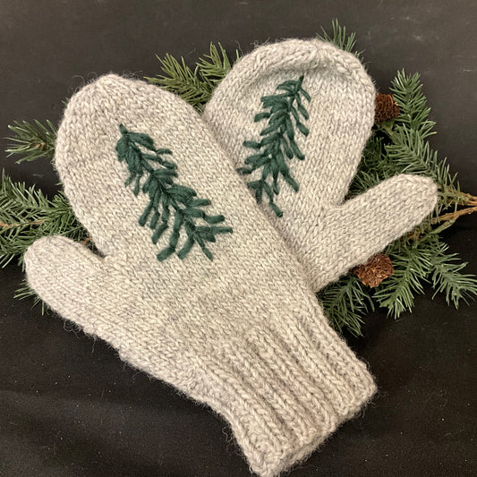 Evergreen Tree Mittens