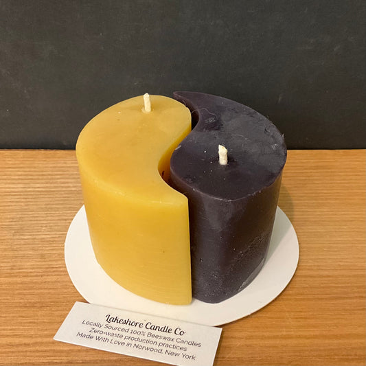 Yin/Yang Beeswax Candle