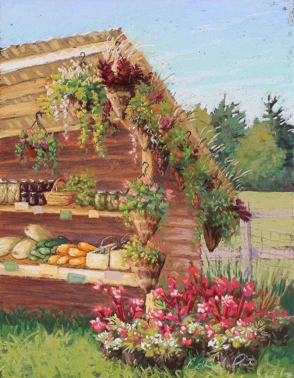 Locally Made - Original Framed Pastel