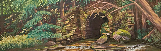 Other Side of the Tracks - Original Framed Gouache