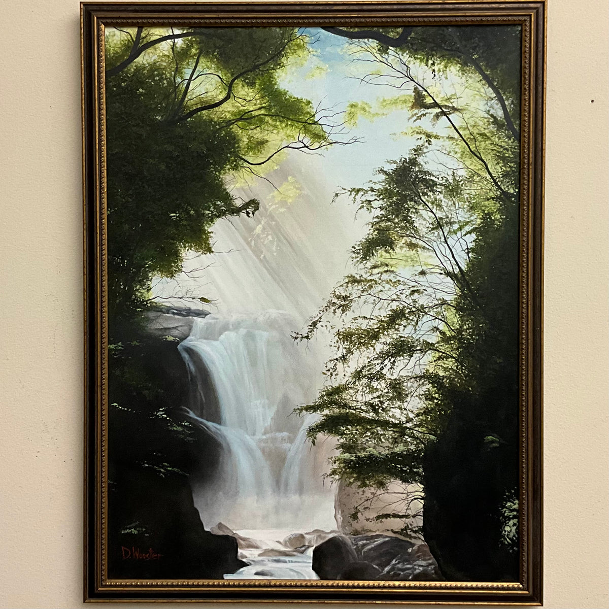 “Shimmering Cascades", Oil on Canvas