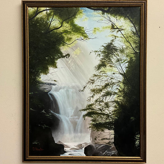 “Shimmering Cascades", Oil on Canvas