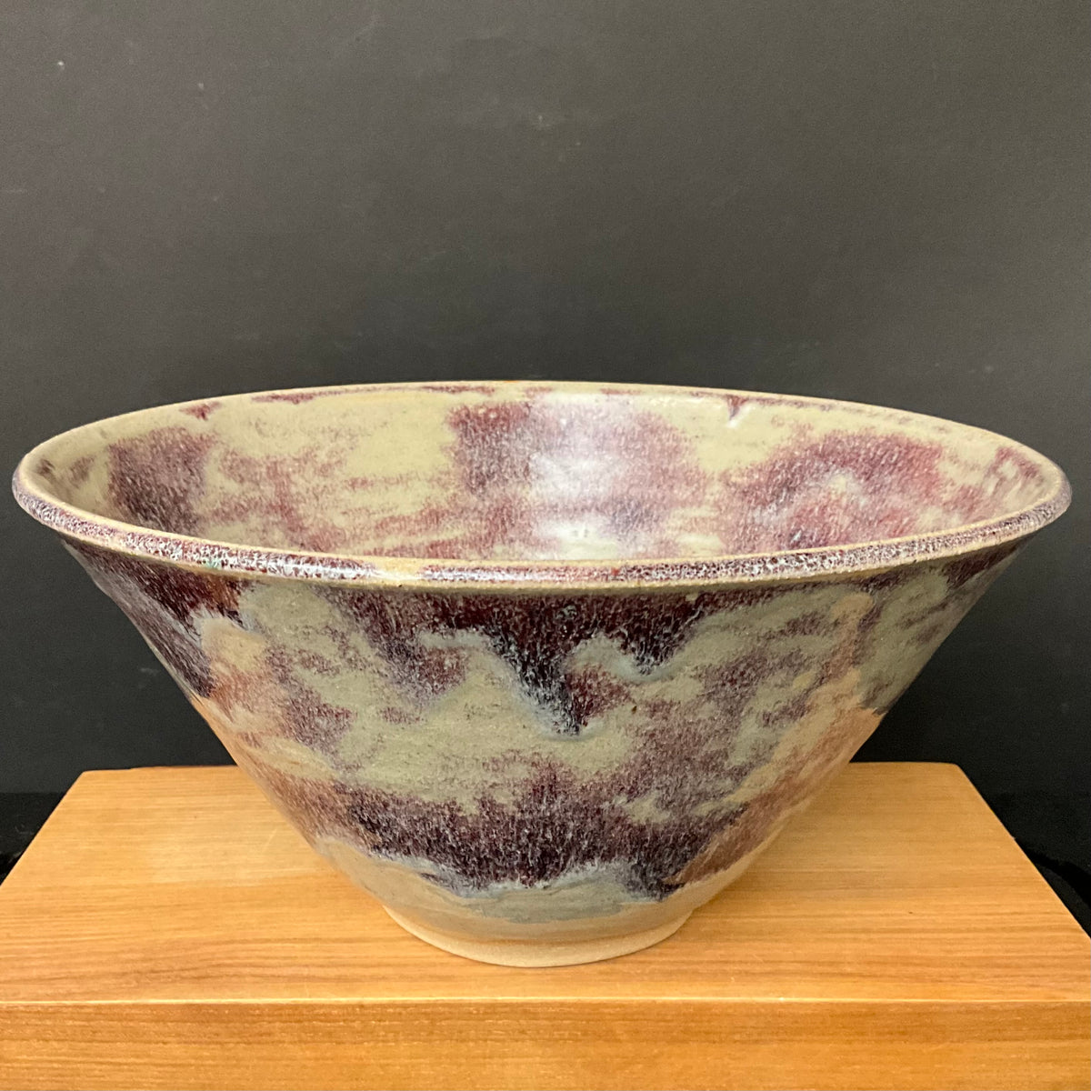 Medium Bowl in Burgundy & Beige speckles
