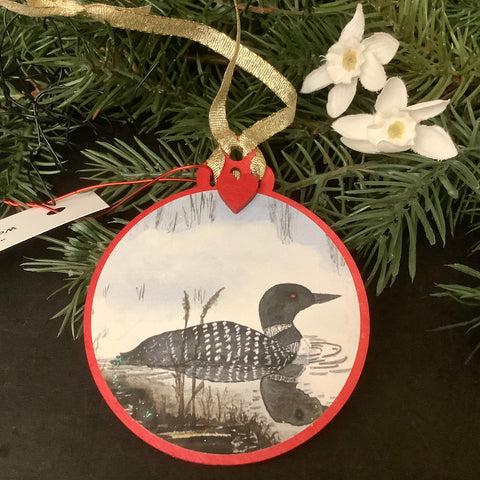 Loon in the Mist Ornament