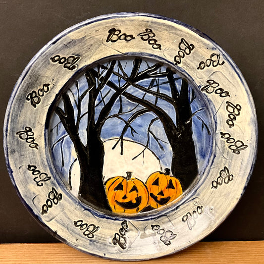 Mini Plate Jack’O’Lanterns & Full Moon