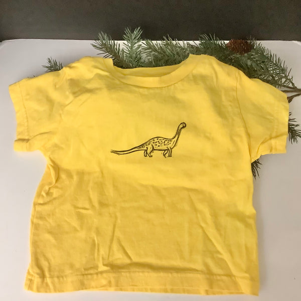 Cotton T Shirt Bright Yellow Size 4