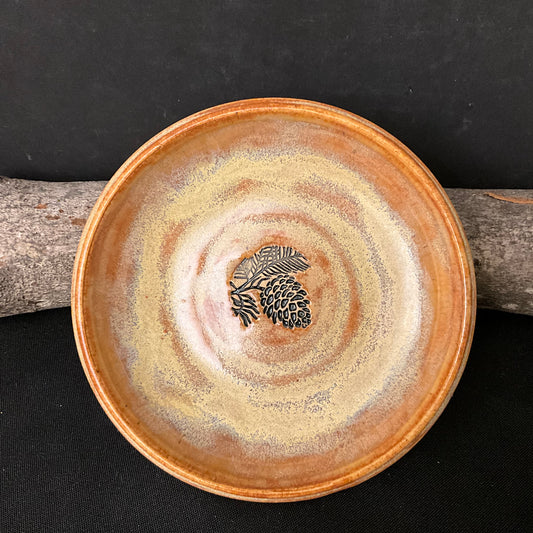 Trinket Dish Pinecone in Copper Brown