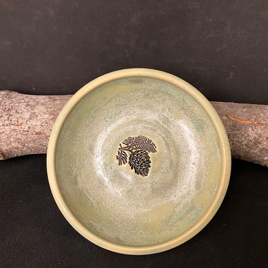 Trinket Dish Pinecone in Green Tea