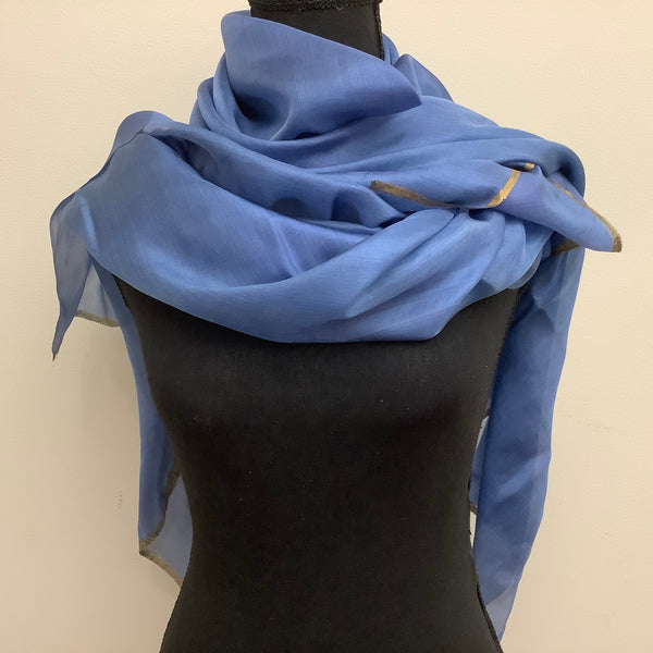 “Alchemy” Wrap Scarf in Indigo Blue