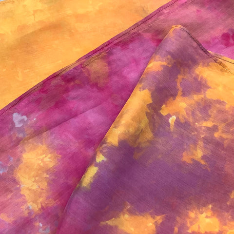 Ice Dyed Silk Haboti Scarf Large - O'Keeffe