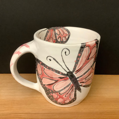 Mug with Pink Butterfles