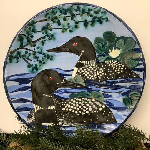 Plate with Loons & Lily Pads