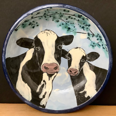 Pie Plate with Cows