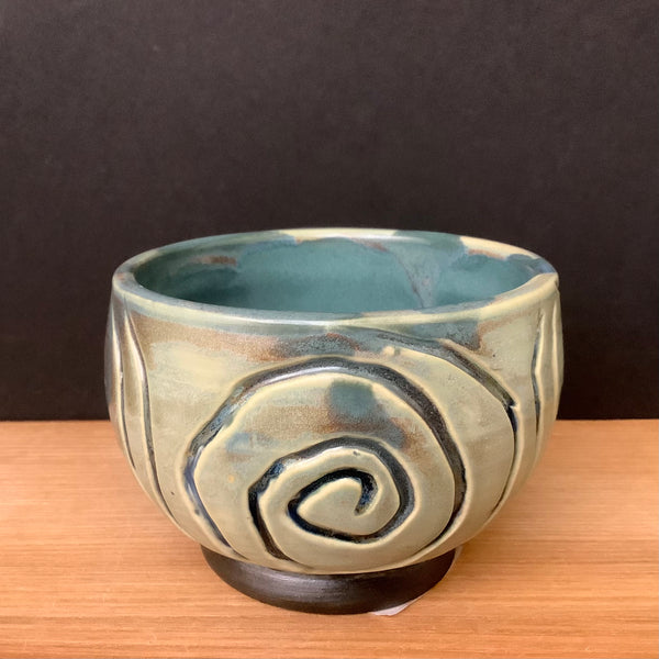 Small Blue Swirl Bowl