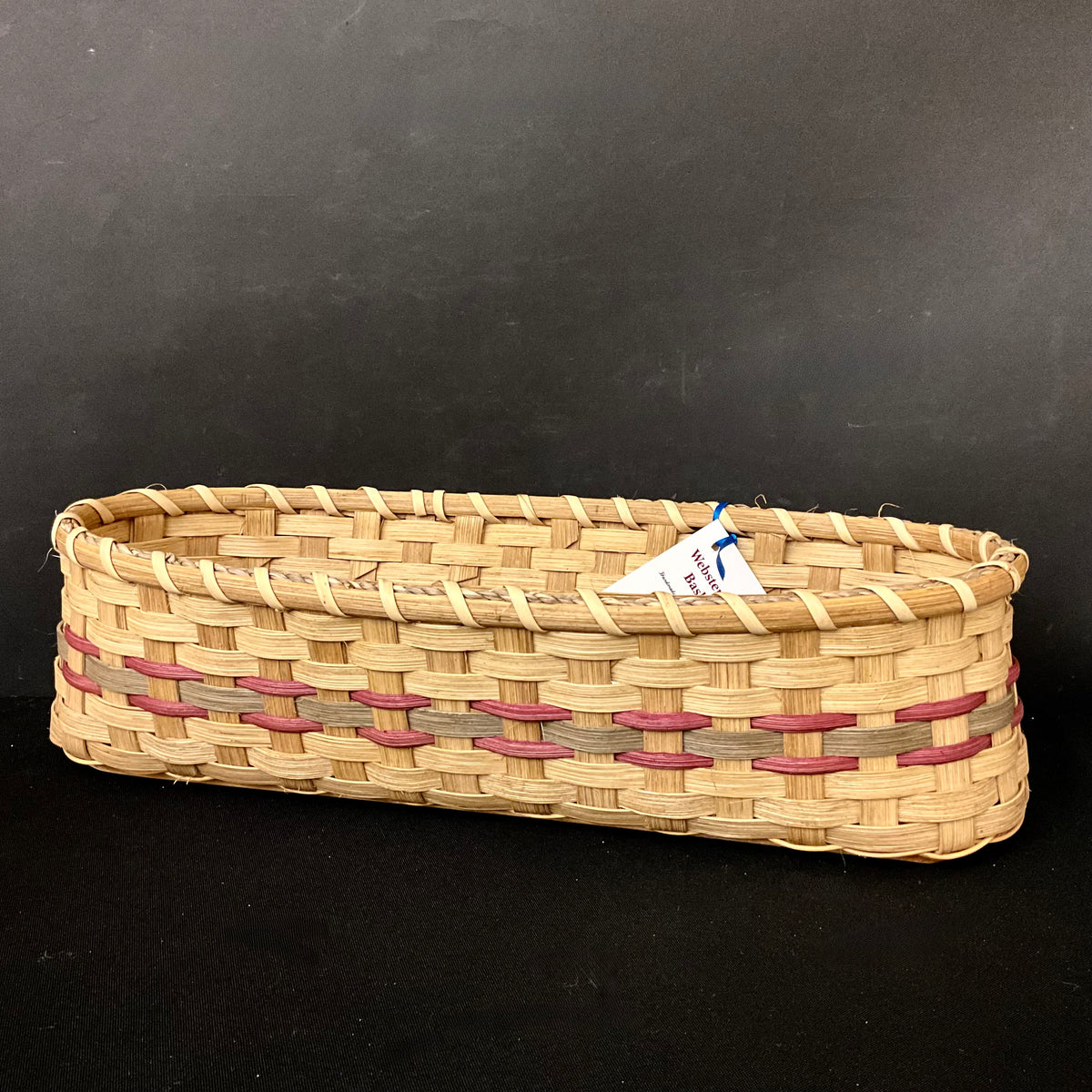 French Bread Basket with Pale Colored Band