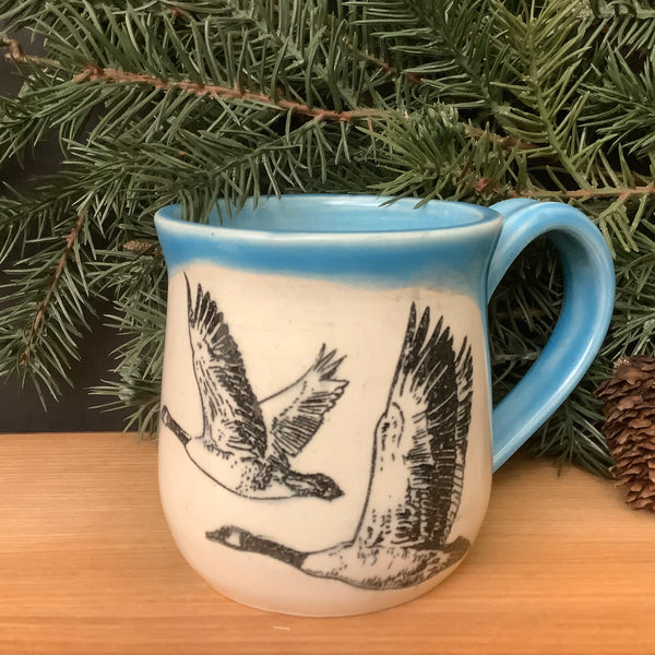 Blue Geese Mug