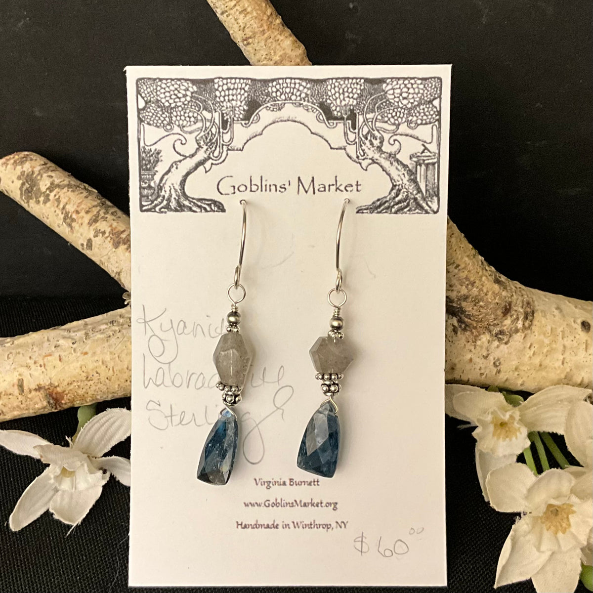 Kyanite & Labradorite Earrings