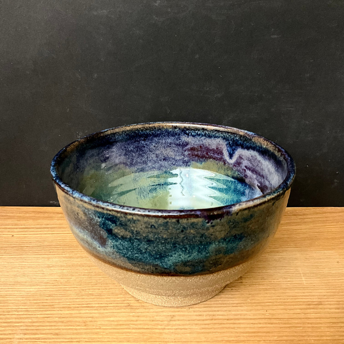 Small Bowl in Blue and Green Glazes
