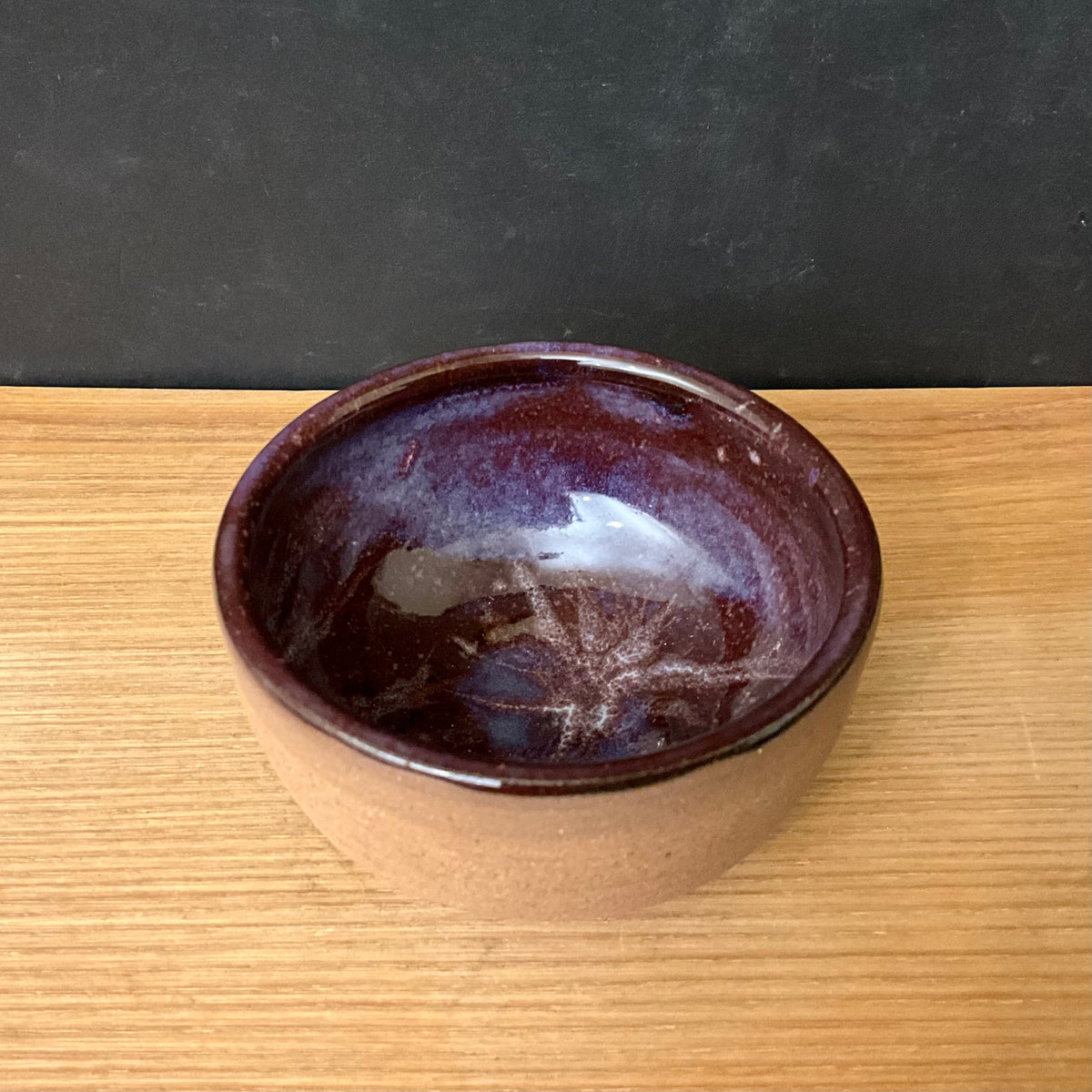 Petite Bowl with Oxblood Interior Glaze