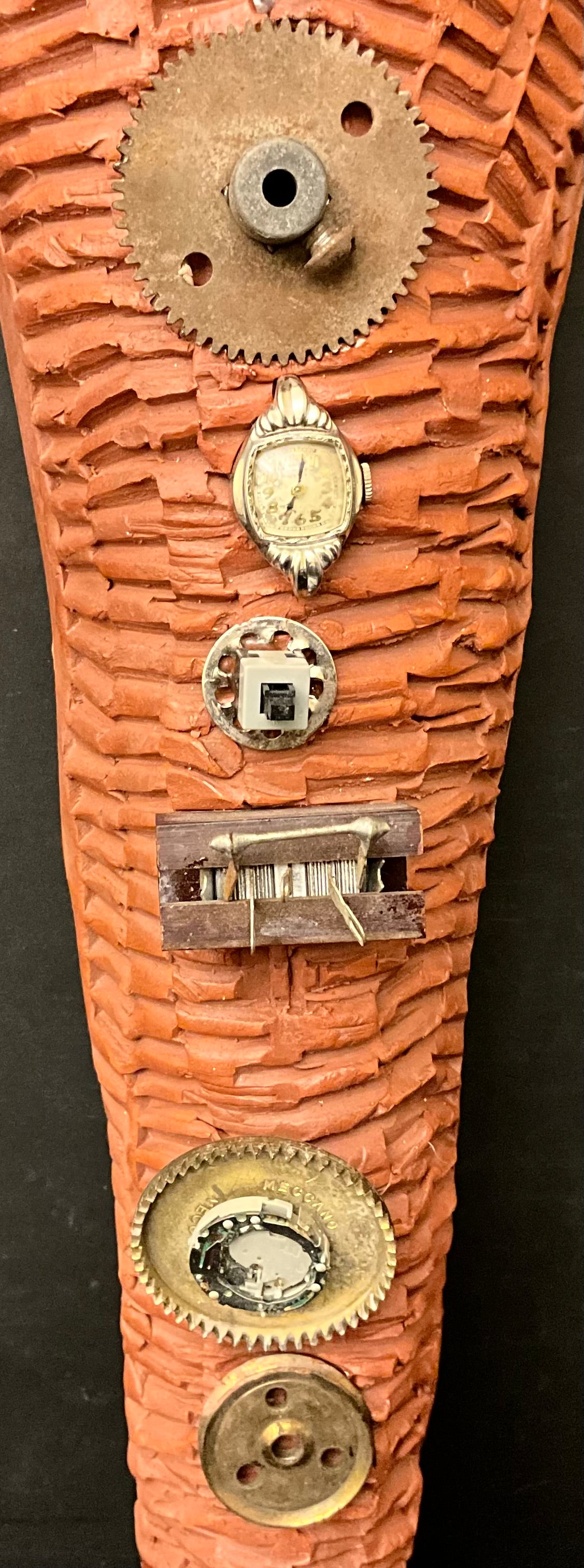 Ceramic Wall Art Vase with “Found Objects”