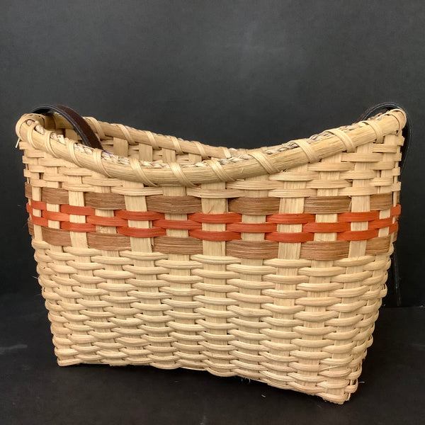 Carrier Basket w Rust & Tan Details