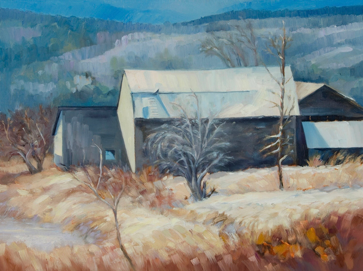 Cheese Hill Barn, February - Notecard