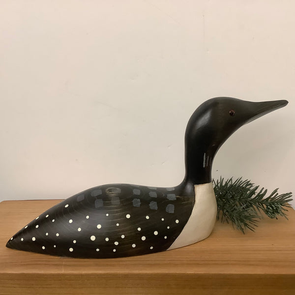 Small Loon carving