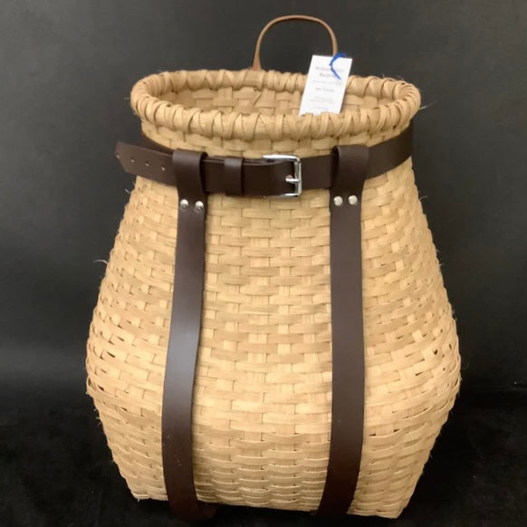 Adirondack Pack Basket with Leather Straps