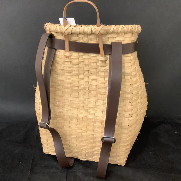 Adirondack Pack Basket with Leather Straps