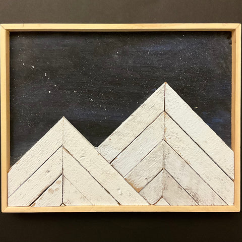 Snowy Peaks - framed wall art