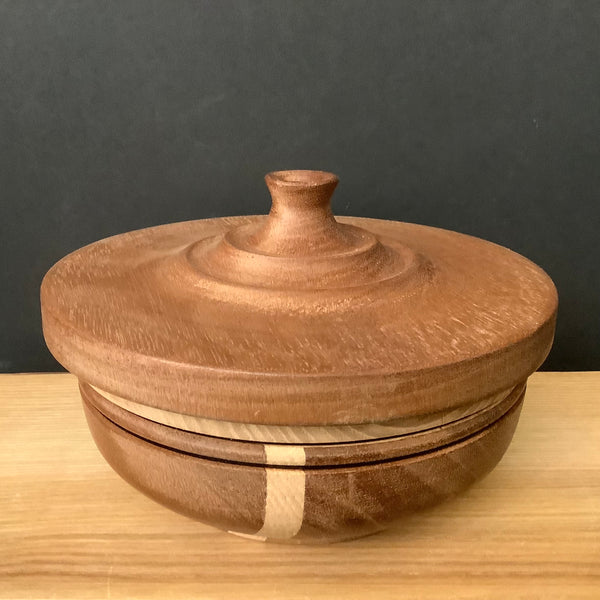 Lidded Bowl - single stripe