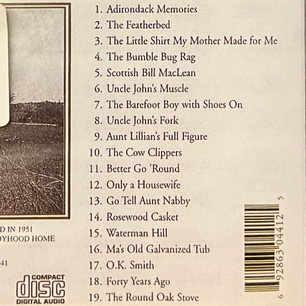 Adirondack Memories CD