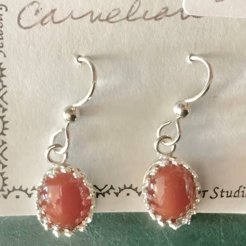 8x10 Drop Earring Carnelian