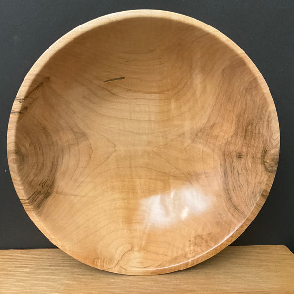 Maple Bowl with Textured Black Rim