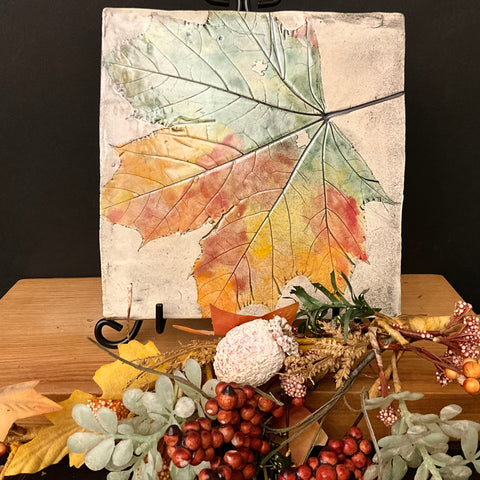 Trivet Maple Leaves in Fall Colors