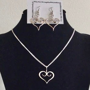 Silver Open Heart Jewelry