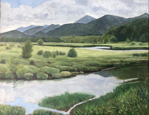 "Saranac River, Morning” oil on linen