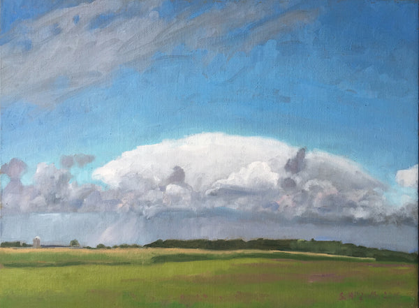 "Thunderhead, St. Lawrence Valley” oil on linen panel