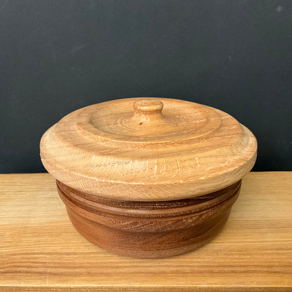 Lidded Bowl - pale bowl, light lid