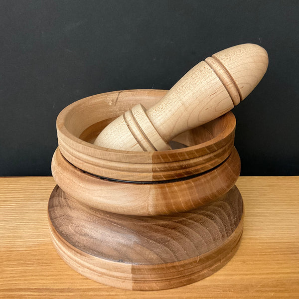 Mortar & Pestle -wide bottom fluted sides