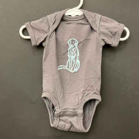 Onesie "Good Boy" grey, newborn