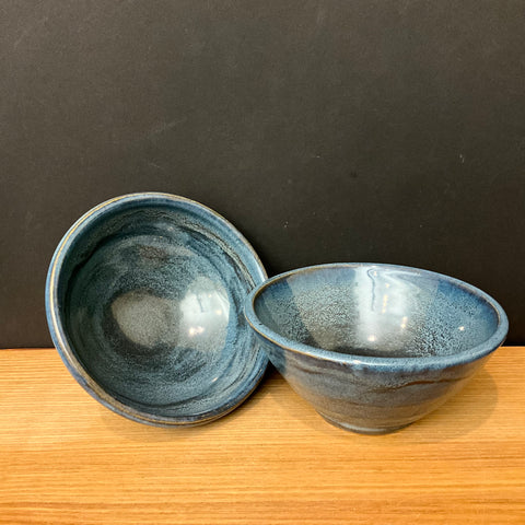 Set of 2 Blue Ice Cream Bowls