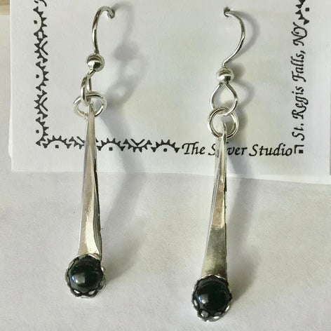 #12 Drop Earrings Black Onyx