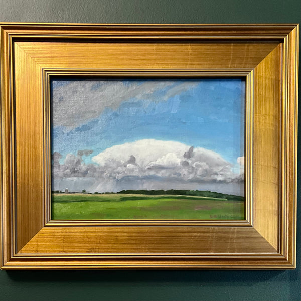 "Thunderhead, St. Lawrence Valley” oil on linen panel