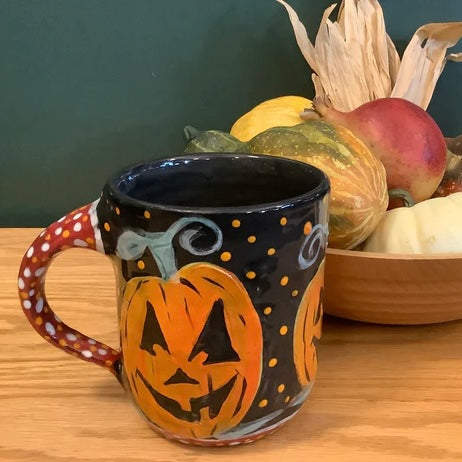 Black Halloween Mug