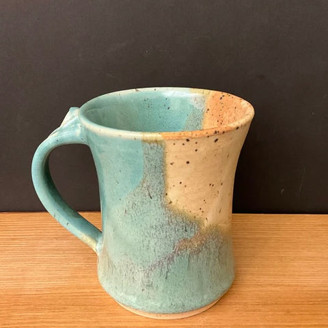 Mug in Turquoise & Sand